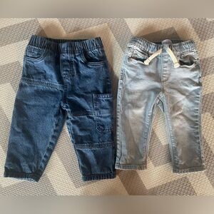 Stylish Kids Denim Bottoms Set - Blue and Light Blue